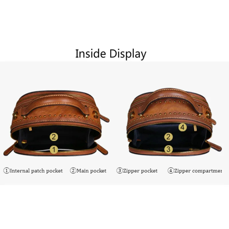 Socofy Genuine Leather Shoulder Bags Multi-functional Cowhide Luxury Bag Woman Handbag