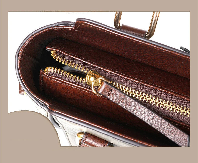 Socofy Shoulder Bags For Female Luxury Genuine Leather Handbag Vintage Woman Saddle Crossbody Bag