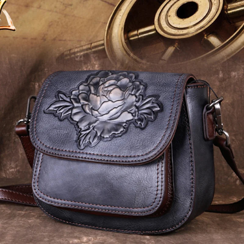 Socofy Shoulder Bags For Female Luxury Genuine Leather Handbag Vintage Woman Saddle Crossbody Bag