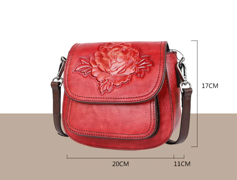 Socofy Shoulder Bags For Female Luxury Genuine Leather Handbag Vintage Woman Saddle Crossbody Bag