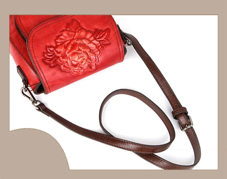 Socofy Shoulder Bags For Female Luxury Genuine Leather Handbag Vintage Woman Saddle Crossbody Bag