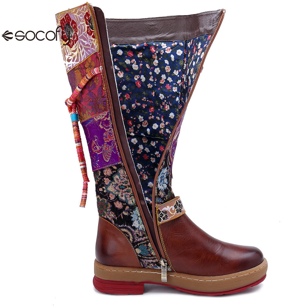 Socofy Vicconfy Vintage Tall Warm Boots