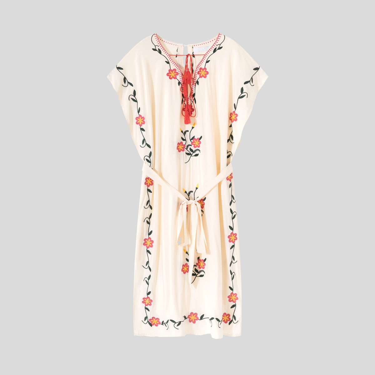 Embroidered maxi dress